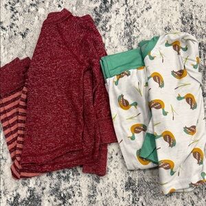 Red and Green Pajama Set